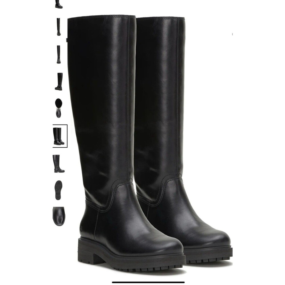 Cirila High Tall Black Color Boots In New Condition With Damage Box